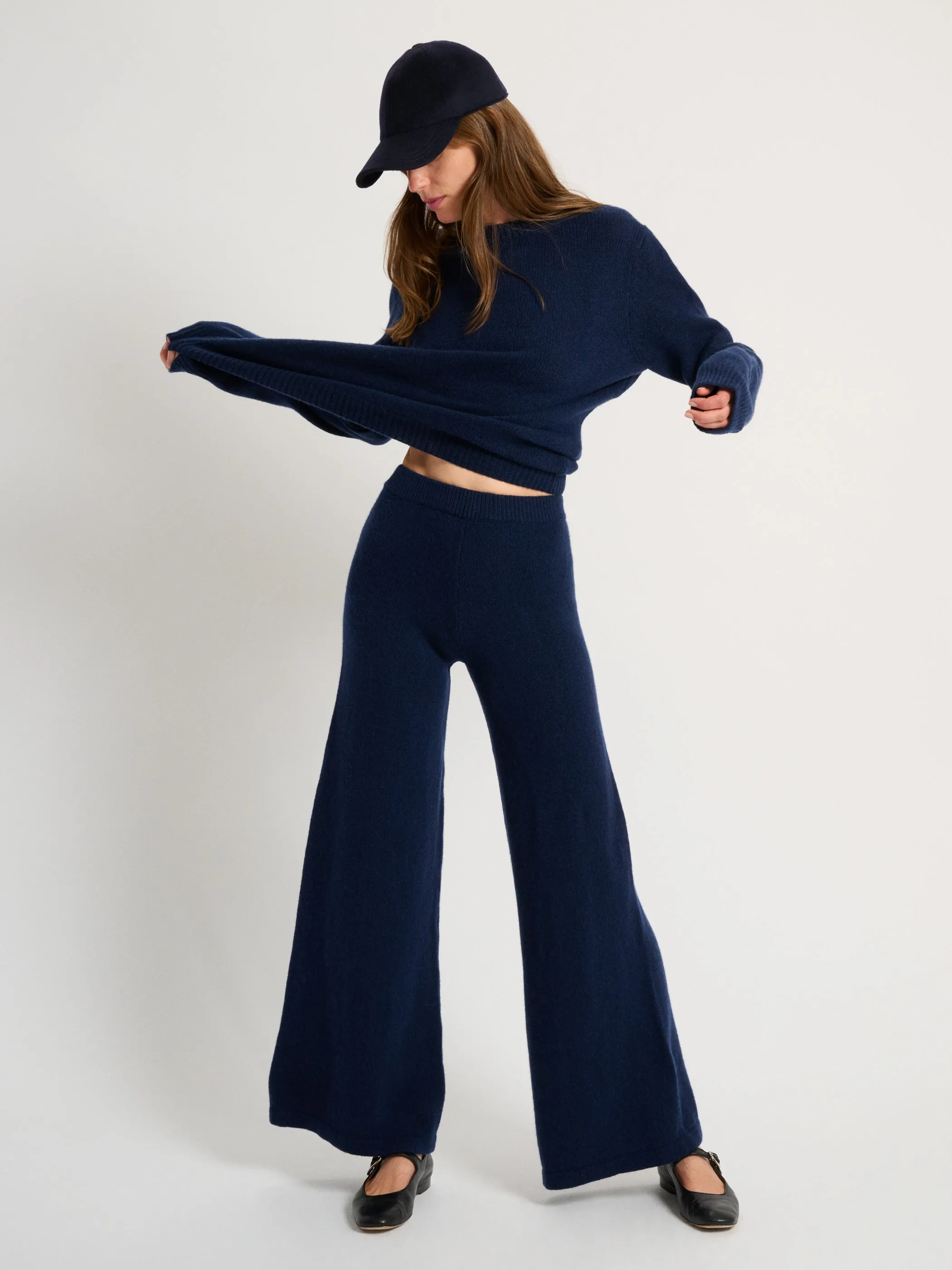 The Zephyra Flare Pants in Cashmere