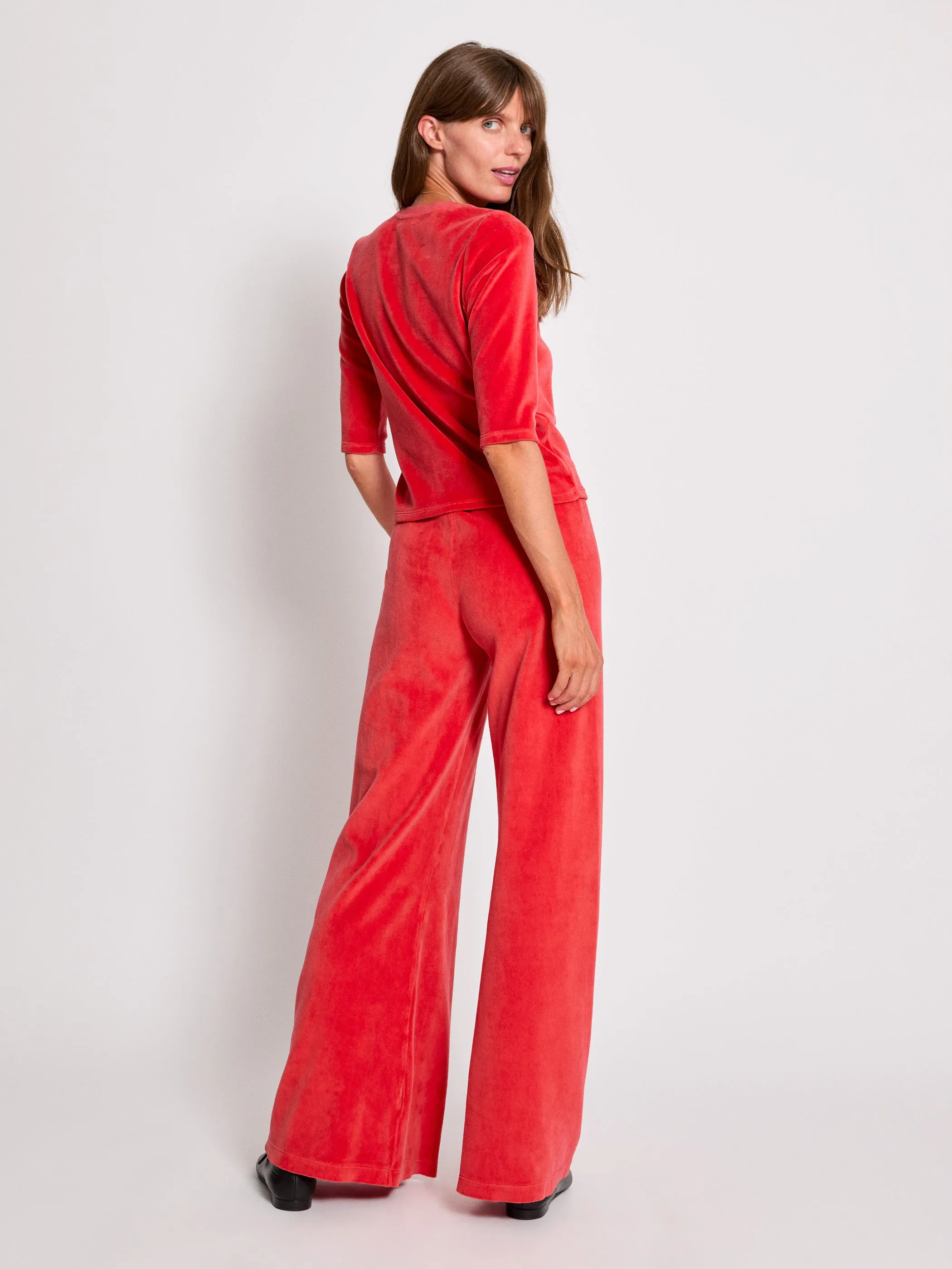 The Zephyra Flare Pants in Velour