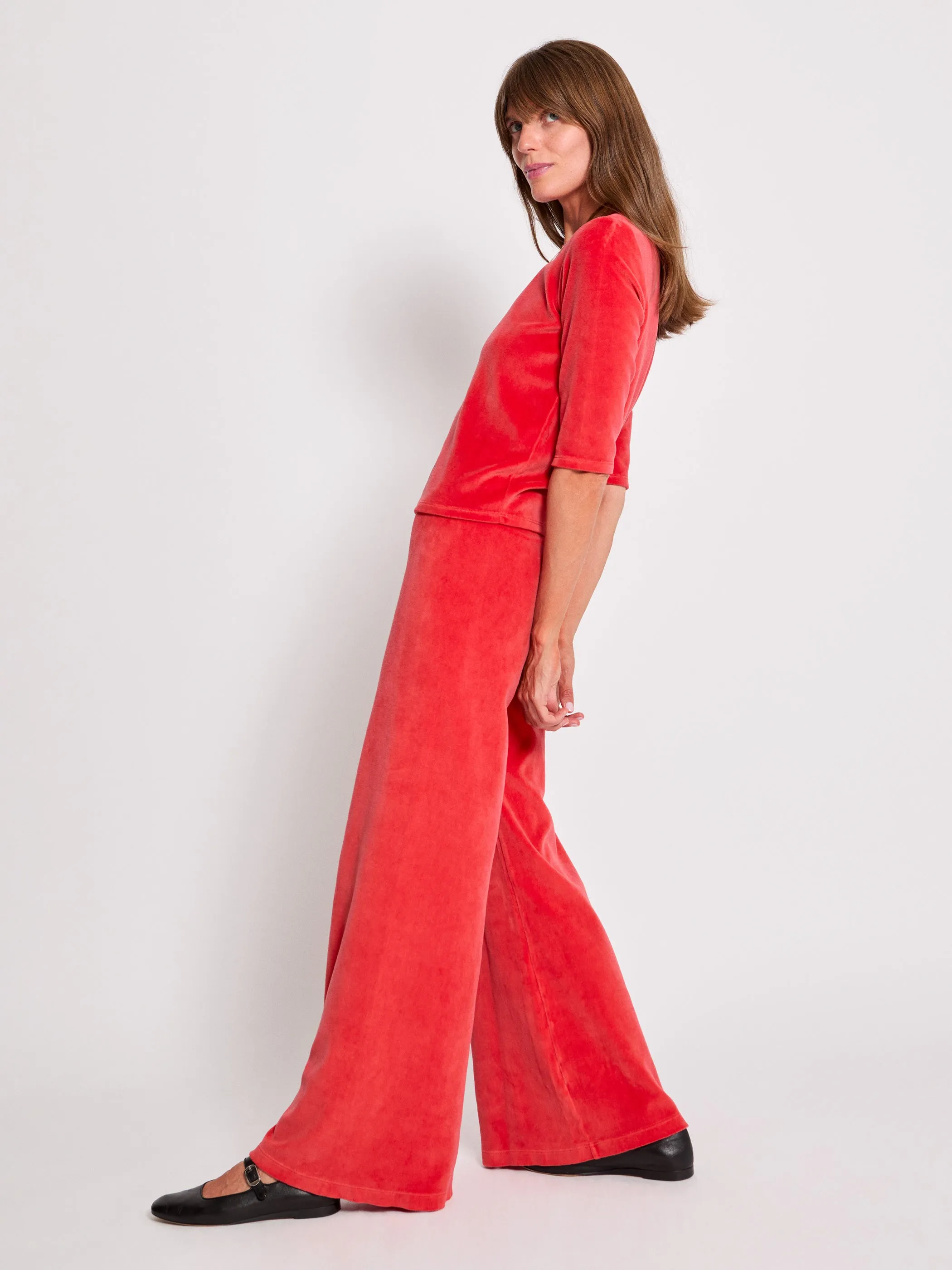 The Zephyra Flare Pants in Velour