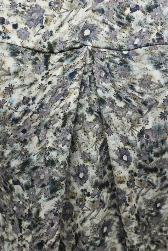Theyskens' Theory Tank Top Tirty Floral Print Silk Size Petite High-Low Blouse