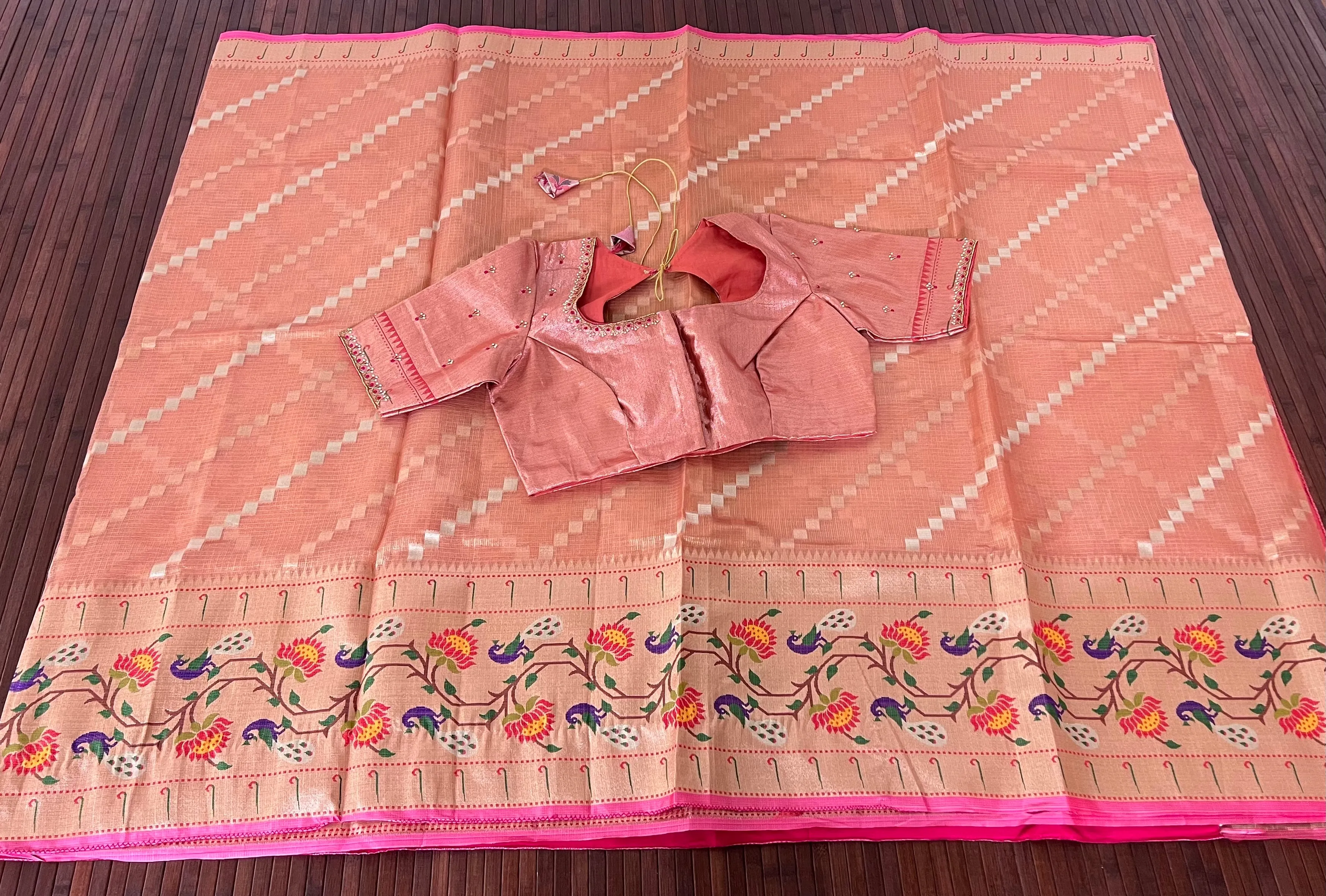 Tissue Kota silk saree