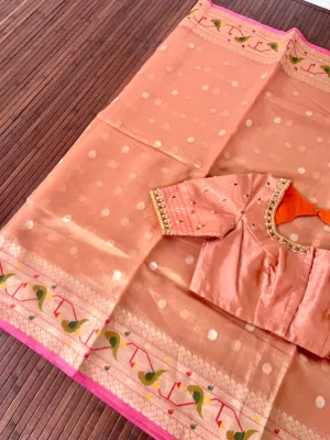 Tissue Kota silk saree