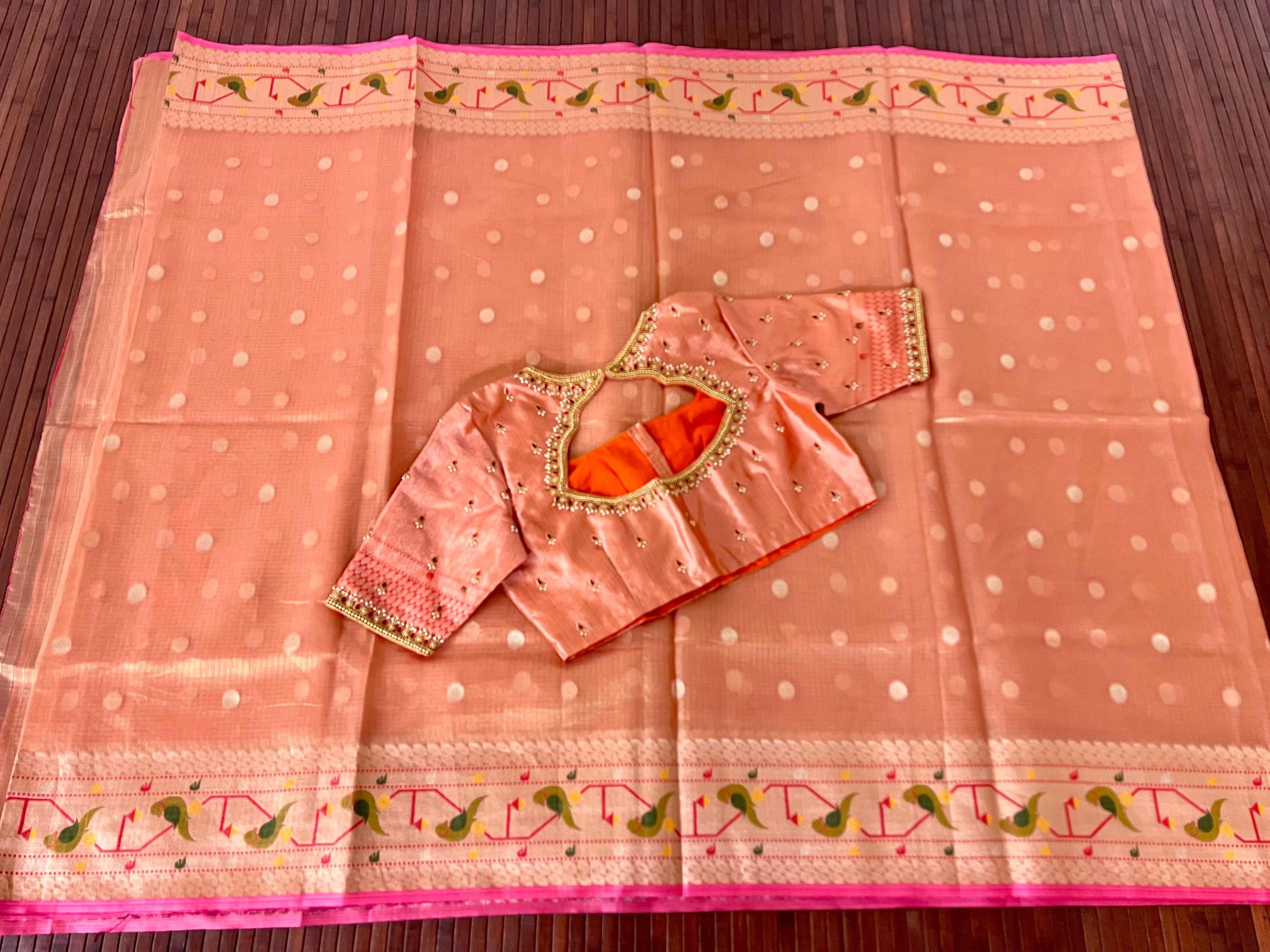 Tissue Kota silk saree