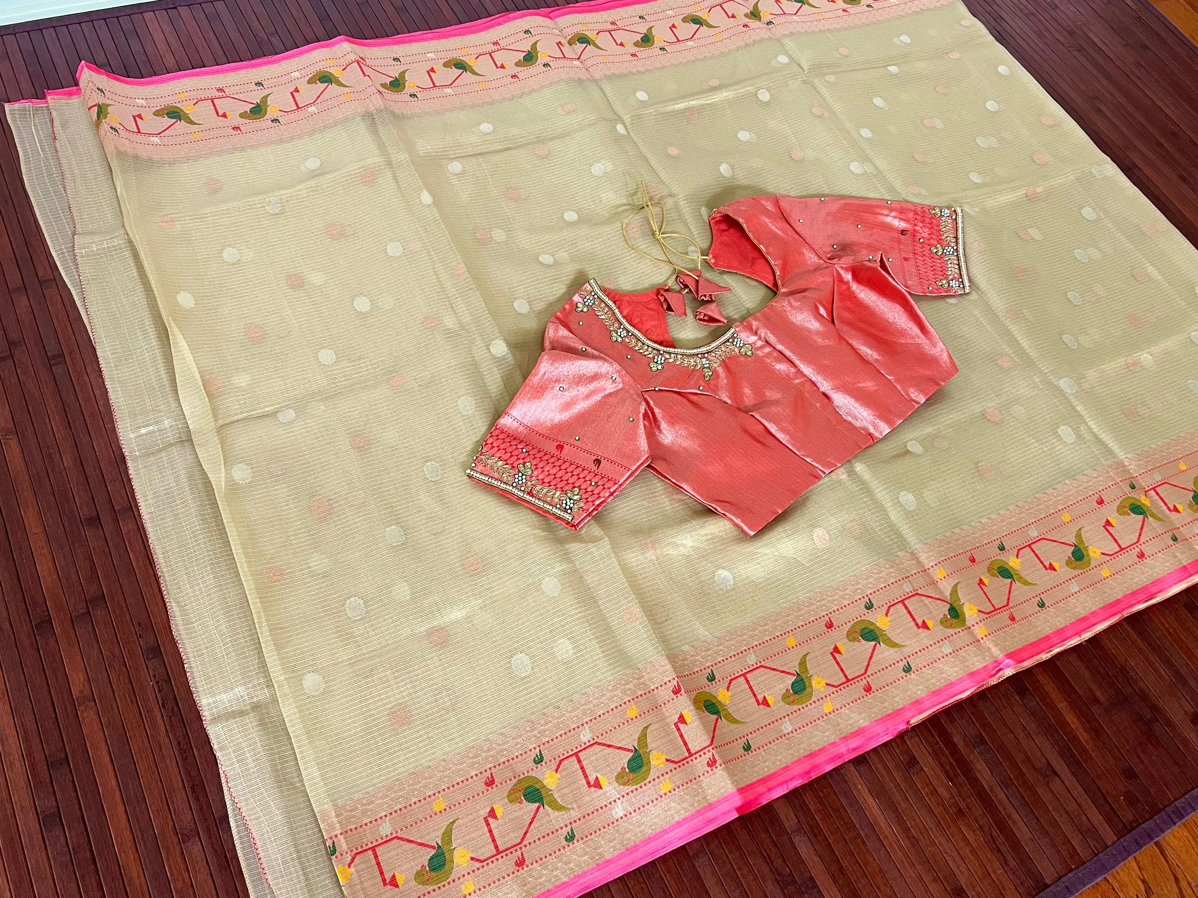 Tissue Kota silk saree