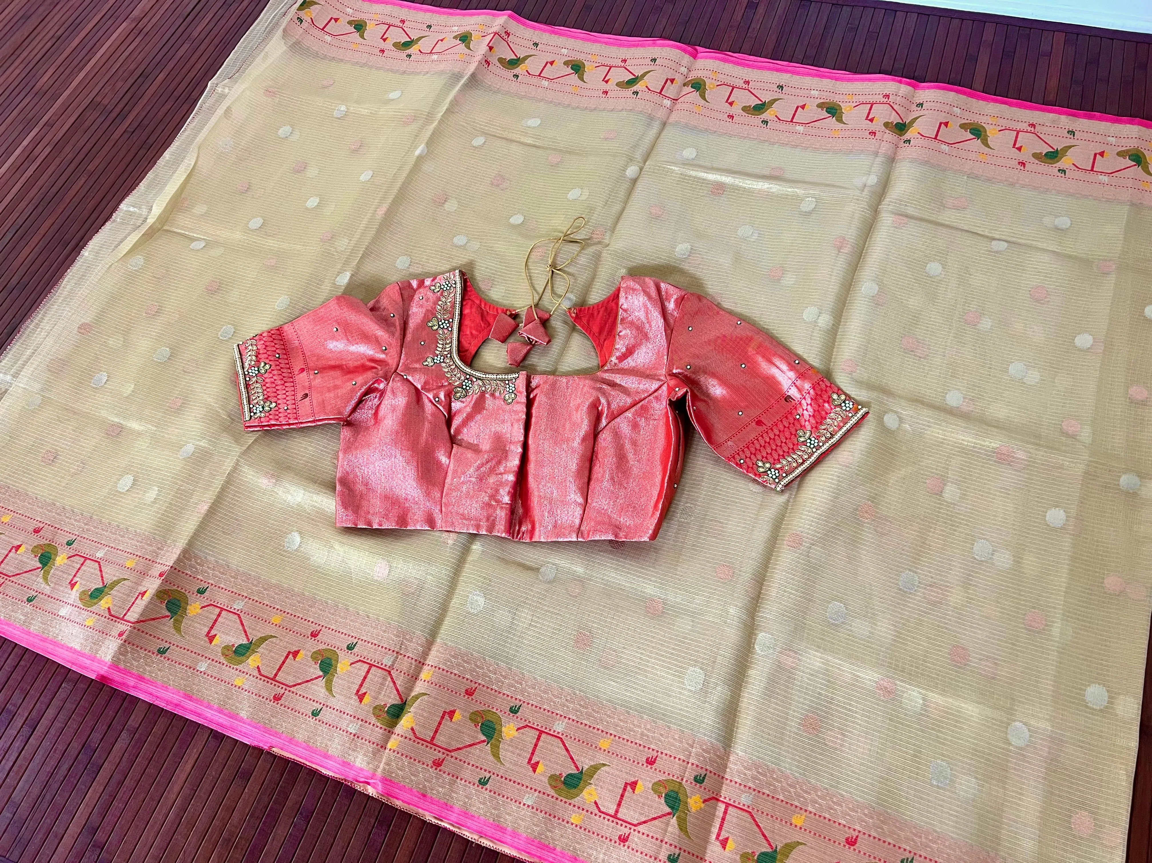 Tissue Kota silk saree