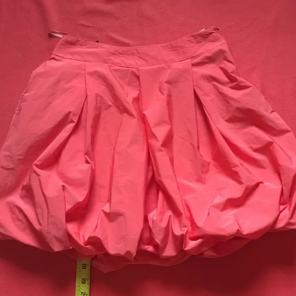 Toi&amp;Moi Greece nylon jacket skirt. Coral pink.