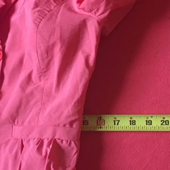 Toi&amp;Moi Greece nylon jacket skirt. Coral pink.