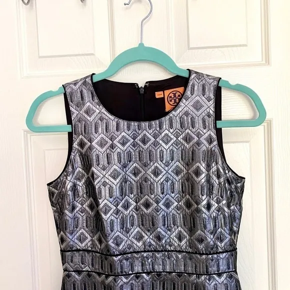 Tory Burch Silver Embellished Dress