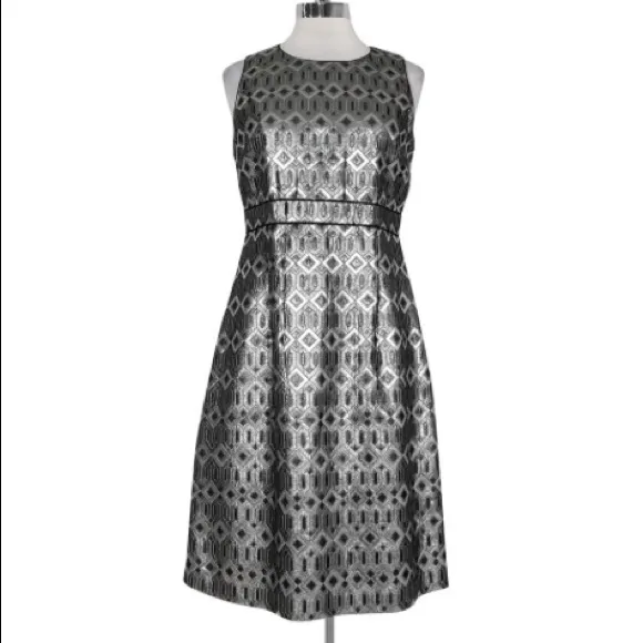 Tory Burch Silver Embellished Dress