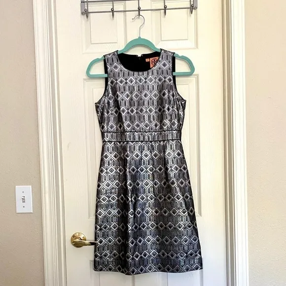 Tory Burch Silver Embellished Dress