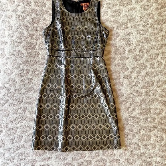 Tory Burch Silver Embellished Dress