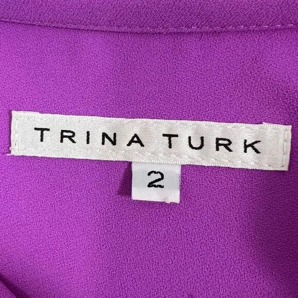 Trina Turk purple resort tunic shift dress