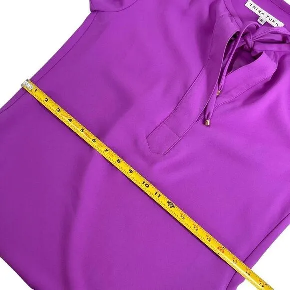 Trina Turk purple resort tunic shift dress