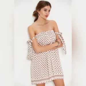 TULAROSA x Revolve Perry Polkadot Scarf Mini Dress small NWT