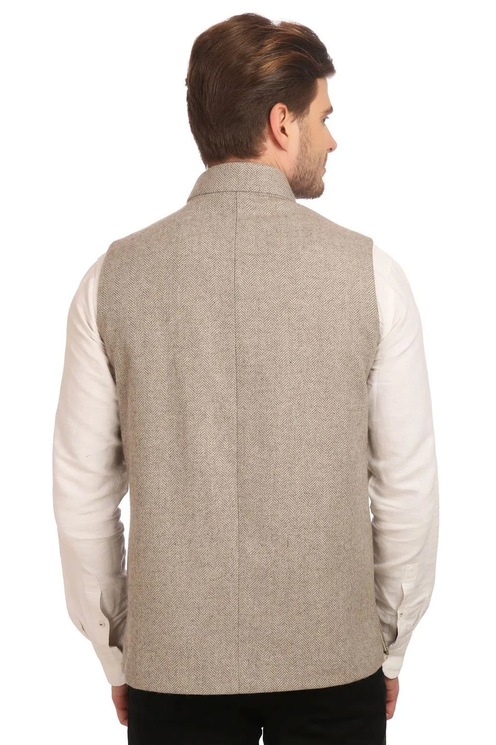 Tweed Grey Modi Nehru Jacket