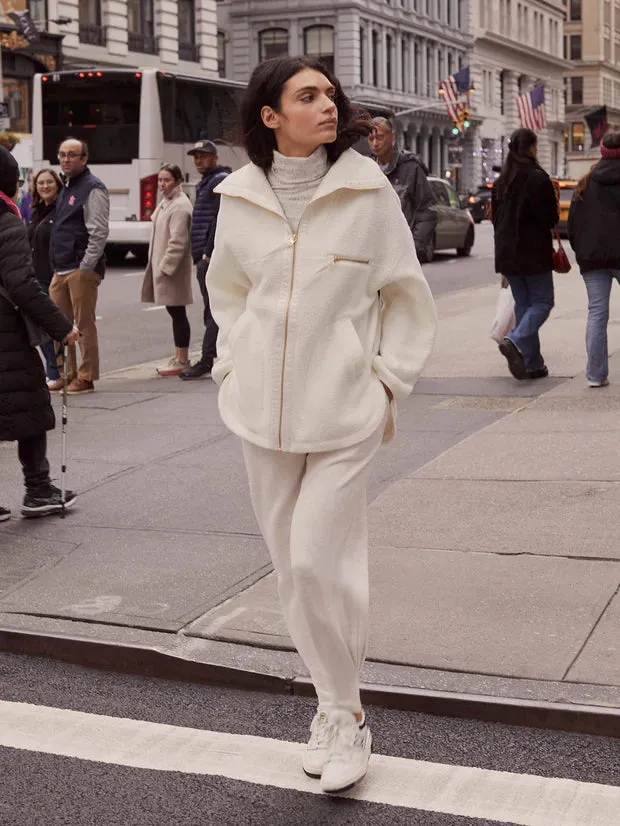 Varley | Donley Fleece Jacket {Egret}