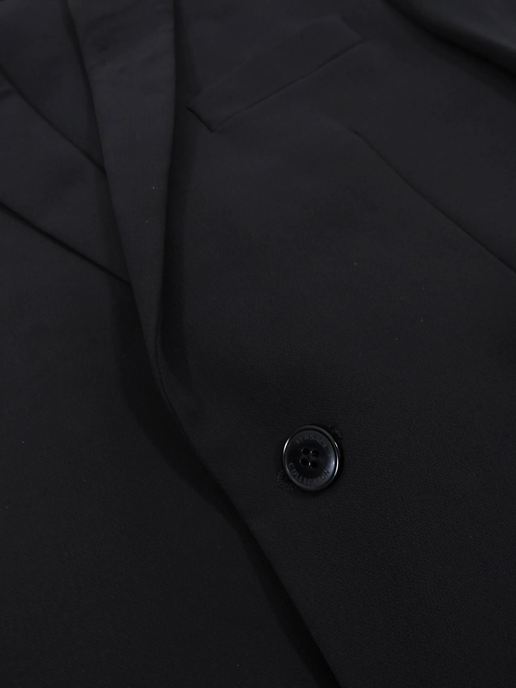 Versace Collection By Gianni Versace Two Piece Wool Blend Black Suit - 38