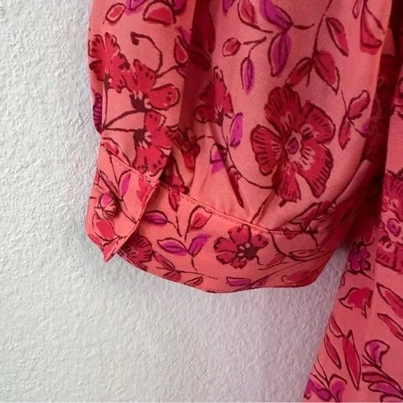 Vineyard Vines Womens Pink Helenium Floral Mini Shift Dress Size M