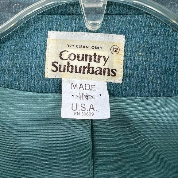 Vintage Country Suburbans Union Label Blazer, Made in the USA
