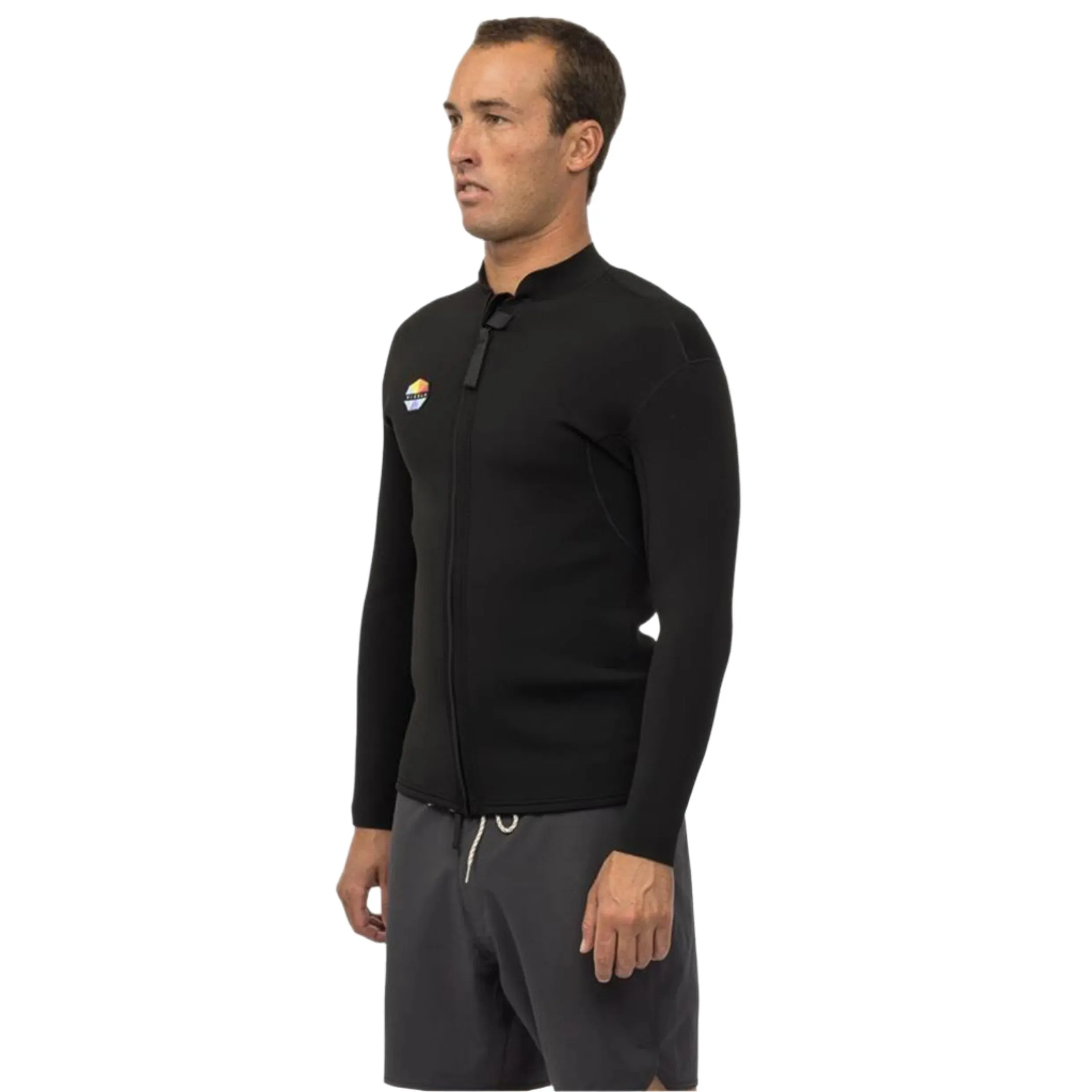 VISSLA SOLID SETS 2MM MEN'S FRONT ZIP WETSUT JACKET