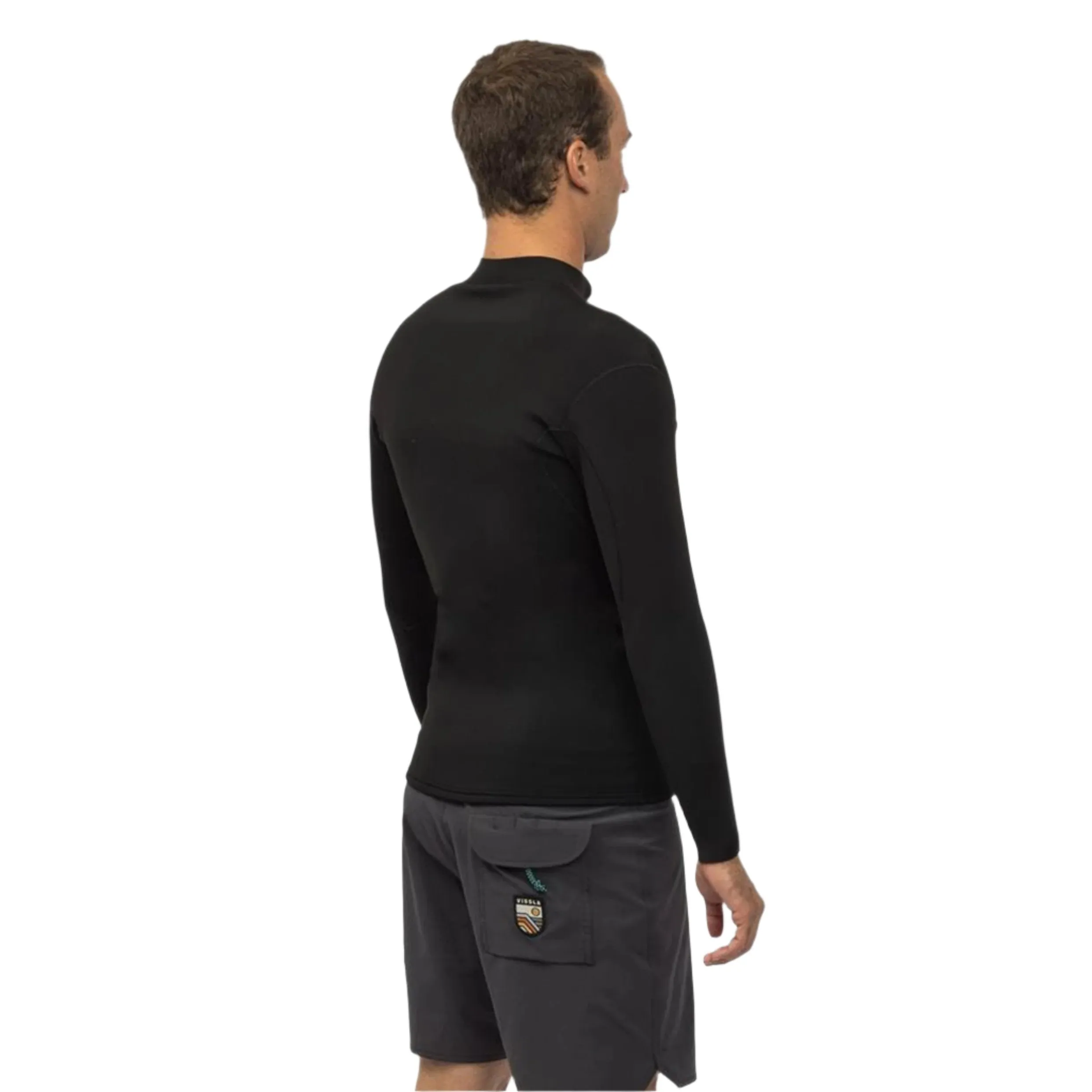 VISSLA SOLID SETS 2MM MEN'S FRONT ZIP WETSUT JACKET