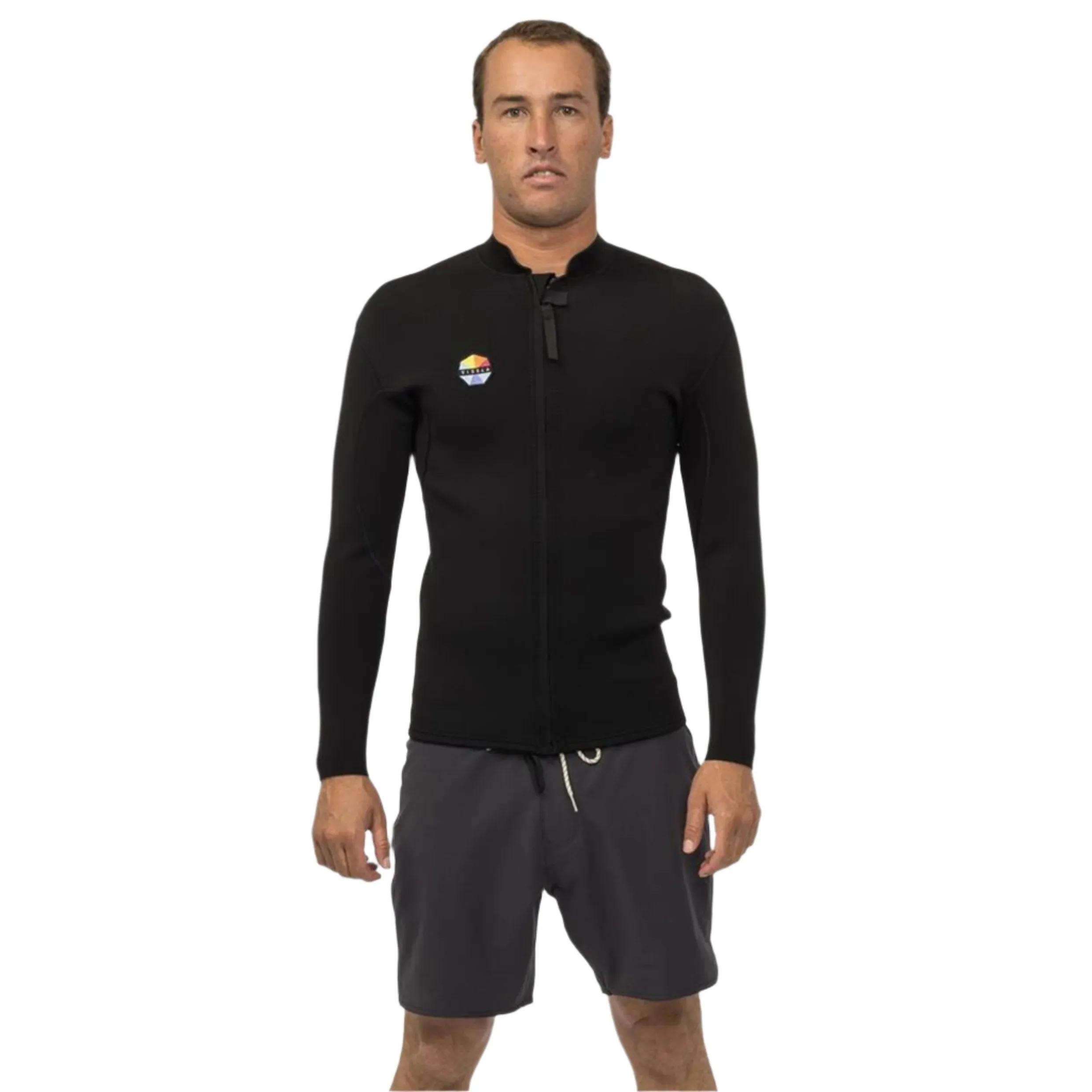 VISSLA SOLID SETS 2MM MEN'S FRONT ZIP WETSUT JACKET