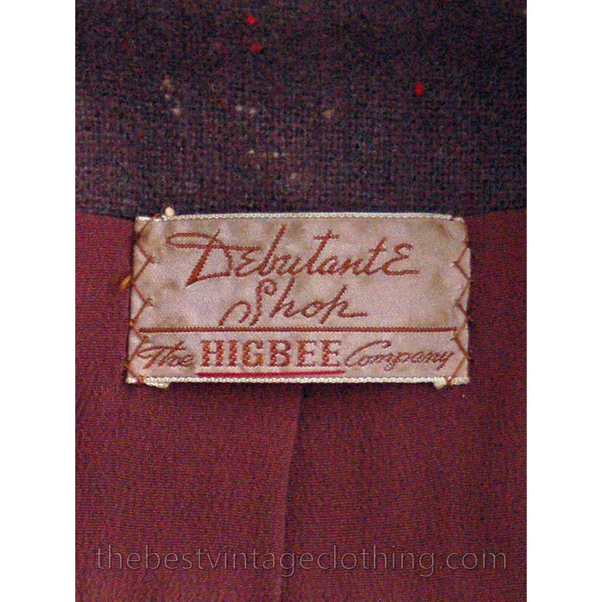 VTG Brown Wool Flecked Suit Womens 1950s Urban Suburban Sweet Fit 36-24-44 S