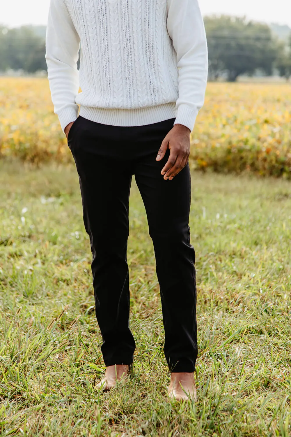 Weatherproof Vintage Faille Trouser Pants for Men in Black | W3F800-BLACK
