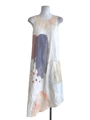 White Abstract Shift Dress
