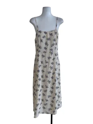 White Floral A-Line Dress