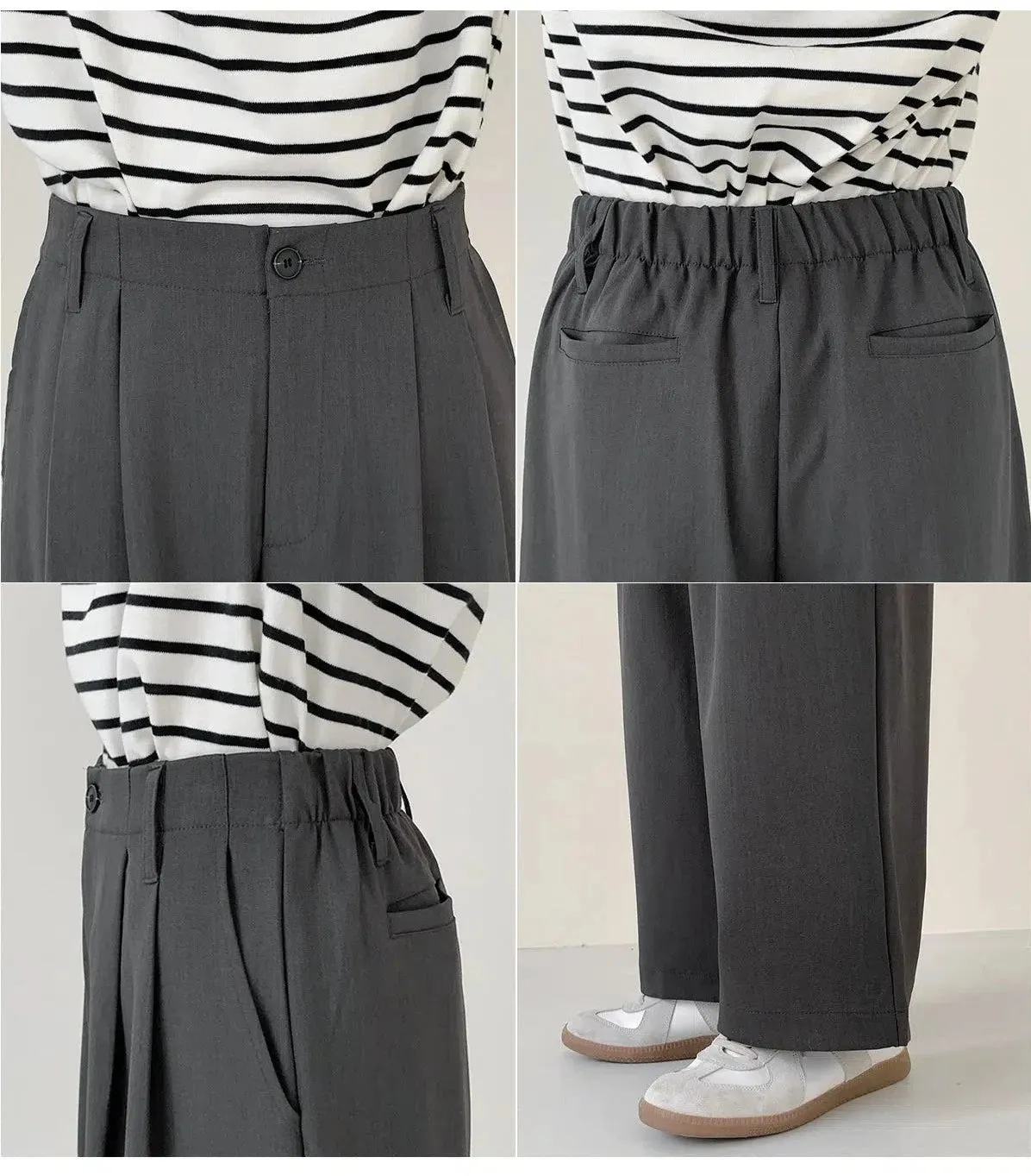 Wide-leg Suit Pants