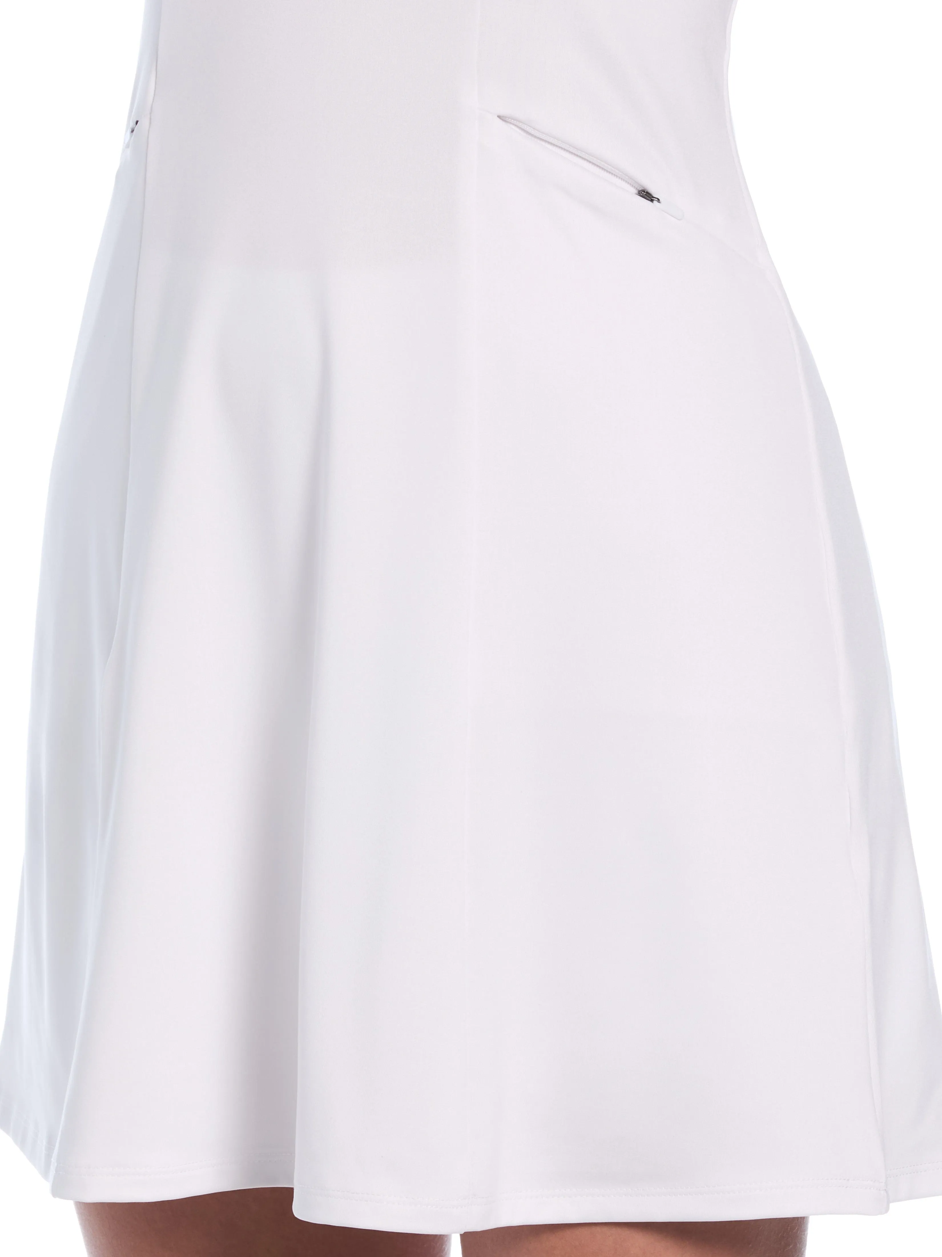 Womens Flounce Dress With Mesh
