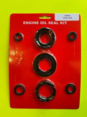 Yamaha YZ400 1976 1977 1978 Engine Oil Seal Kit Set Rebuild Crank Sprocket  