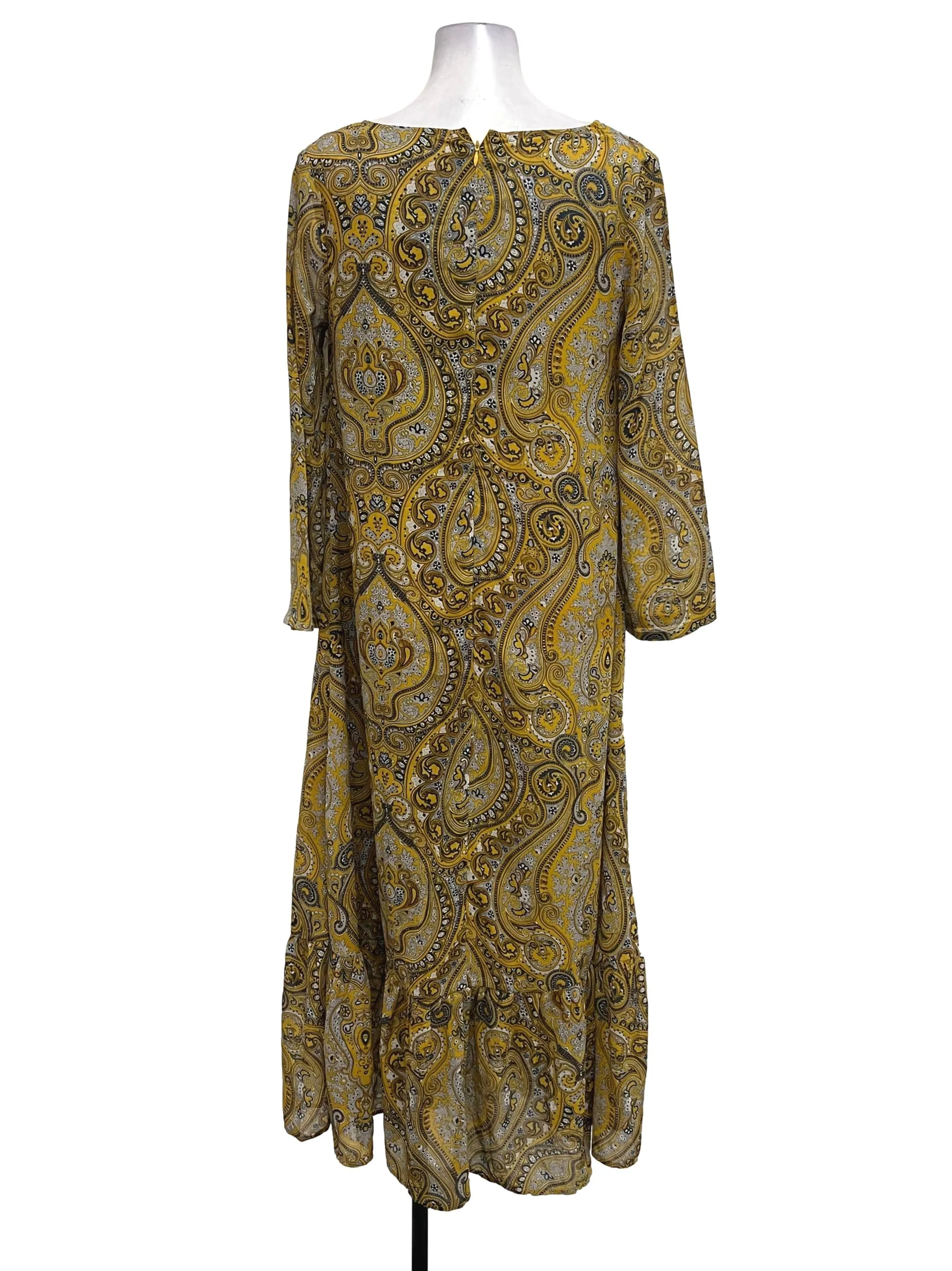Yellow Printed Shift Dress