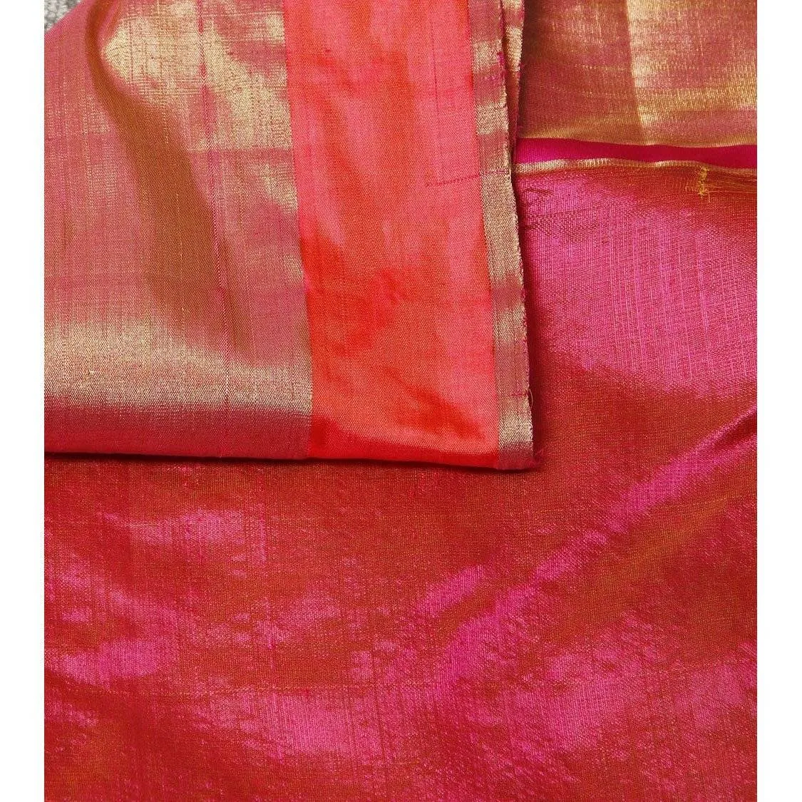 Yellow Silk Zari Jaal Chanderi Saree