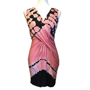 YFB Pink &amp; Black Tie Dyed Dress - Small