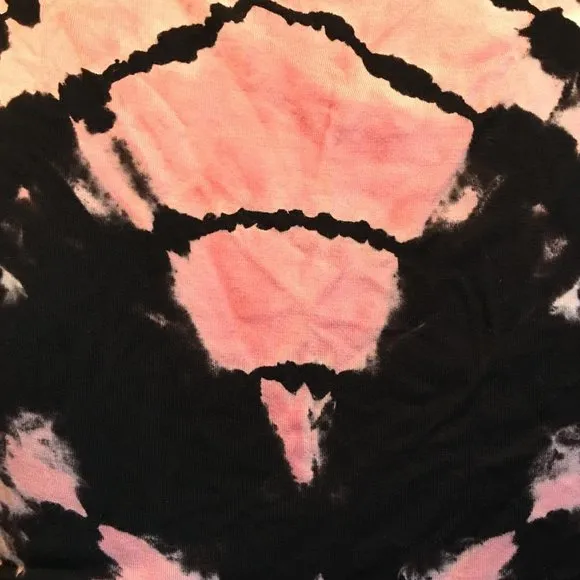 YFB Pink &amp; Black Tie Dyed Dress - Small