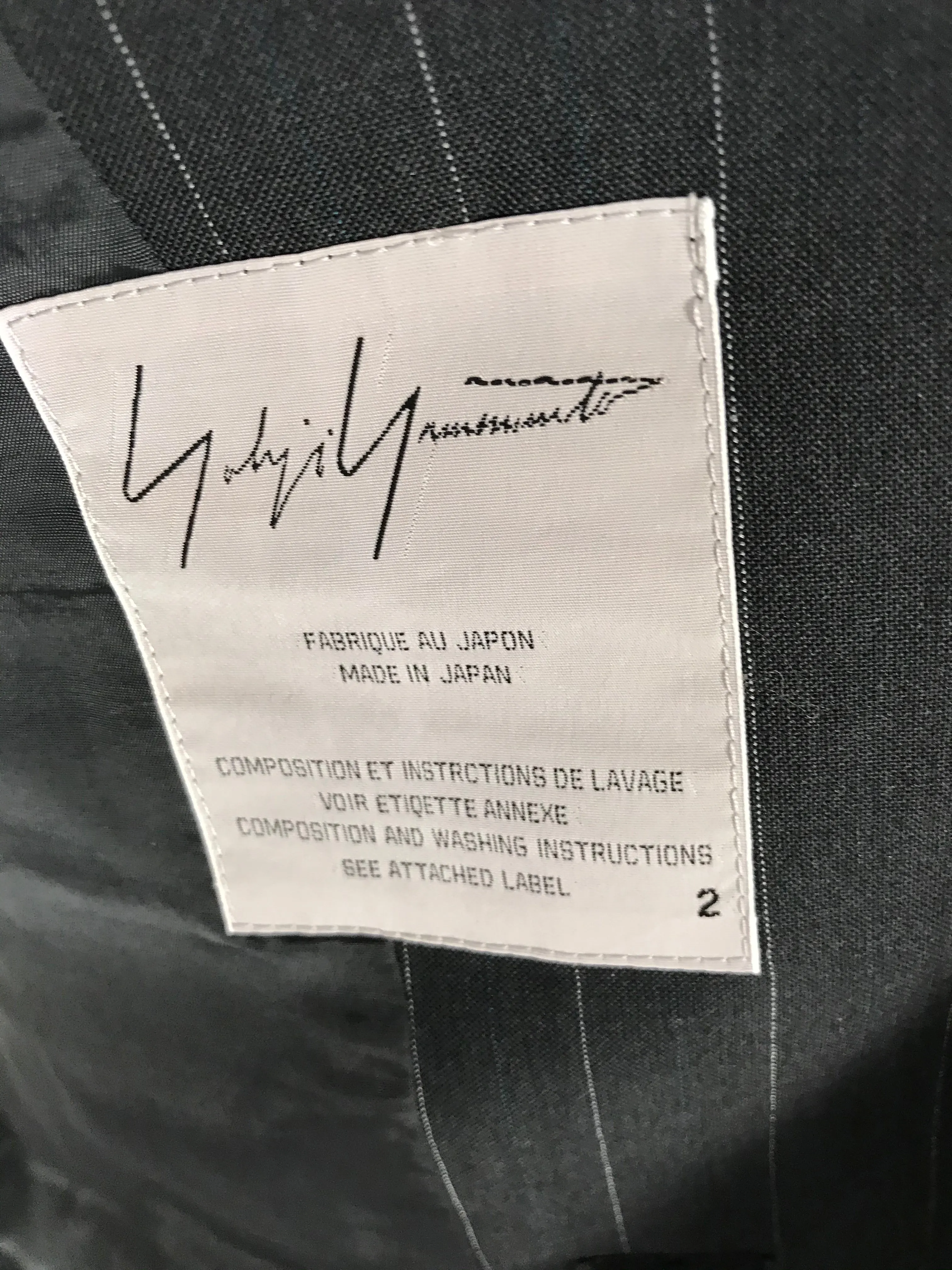 YOHJI YAMAMOTO blazer & Skirt